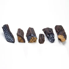 Ember Log Bed Kit, Vented, Ventless, Model FELK, Brown, Hand-Painted Concrete