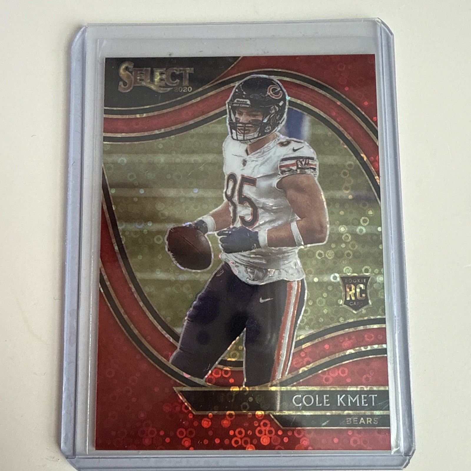 2020 Panini Select - Field Level Cole Kmet #374 Red Disco Prizm /49 (RC)