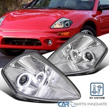 Fits 00-05 Mitsubishi Eclipse Halo Clear Projector Headlights Lamps Leftright Fits 00-05 Mitsubishi Eclipse Halo Clear Projector Headlights Lamps Leftright