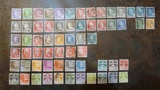DANEMARK   Beau lot  de 63 timbres  en séries.
