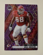 WILL SHIELDS 2025 Panini Mosaic Purple Scope Prizm #237 - Kansas City Chiefs