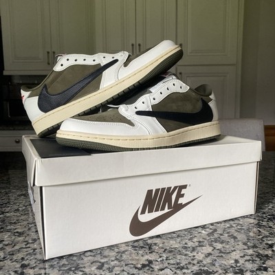 Size 9.5 - Travis Scott x Air Jordan 1 Retro OG SP Low Reverse Olive / Medium...