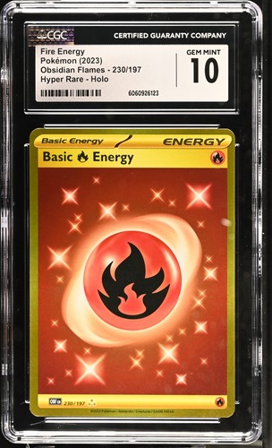 Basic Fire Energy graded CGC 10 for sale on eBay