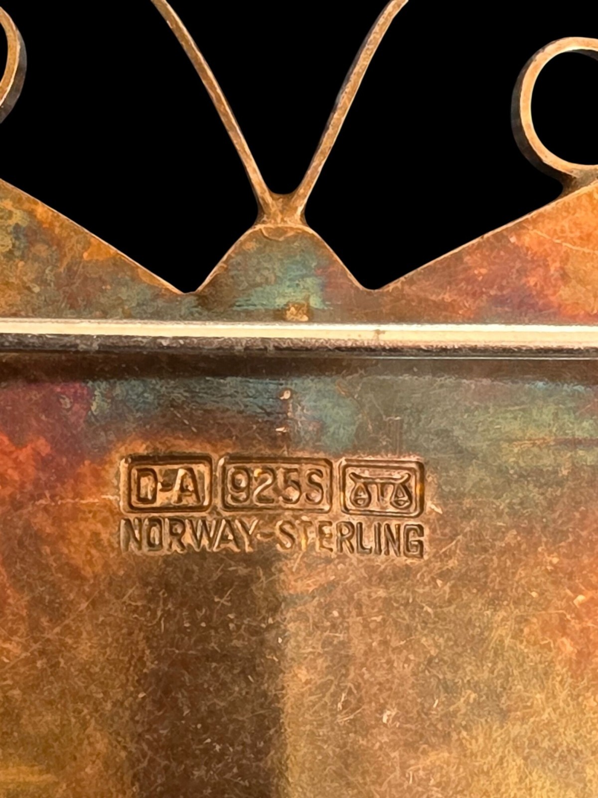 David Andersen Solid Sterling Silver Red Enamel G… - image 9