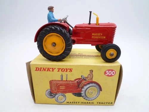 VINTAGE DINKY TOYS 300 MASSEY HARRIS FERGUSON TRACTOR IN ORIGINAL BOX 1966