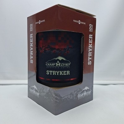 NEW Camp Stove Chef Mountain Series Stryker 100 Isobutane, Black/Red, MS100