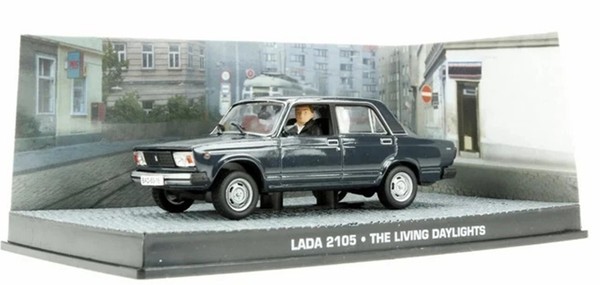 Lada 2105 1981 James Bond 007 Tourenwagen 1:43 Universal Hobbies Schwarz-image