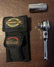 Gator Grip Universal Socket Wrench kit: w/ Ratchet Driver & Nylon Soft Case