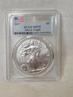 2017-AMERICAN SILVER EAGLE- FIRST STRIKE- PCGS -MS70- NR AUCTION