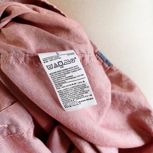 Camisa Banana Republic Para Hombre Talla L Manga Corta Oxford Bolsillo Rosa Calce Ajustado - Imagen 5 de 6