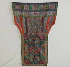 Old tribal exotic chinese minority people's hand embroidery baby carrier