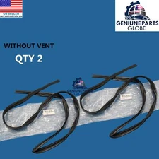 GENUINE OEM TOYOTA 84-89 4RUNNER FRONT DOOR GLASS RUN CHANNEL WITHOUT VENT SET