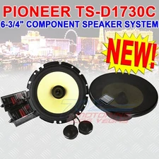 PIONEER TS-D1730C 6-3/4" COMPONENT SPEAKER SYSTEM (PAIR) 260 WATTS 6.75" NEW!