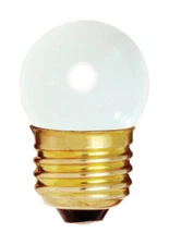 Satco S3795 White Medium Base S11 Specialty Carded Light Bulb 7.5W (Pack of 20)