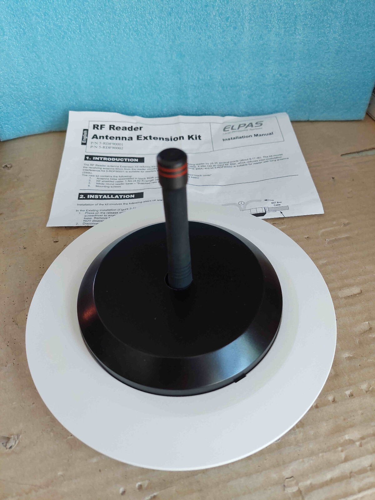 Kit extension antenne 433Mhz ELPAS 5-RDF90001 pour stabiliser la réception des badges