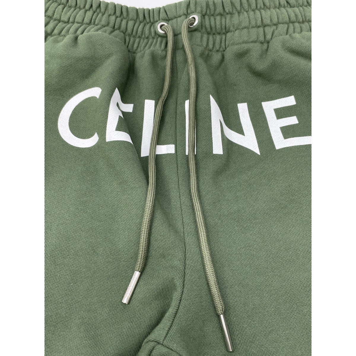 CELINE 2Z056670Q Green front logo jogger pants Bottoms XS CELINE 2Z056670Q Green front logo jogger pants Bottoms XS