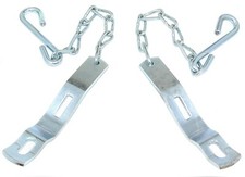 1964 1965 1966 Chevy Gmc Truck Fleetside Cadmium-plated Tailgate Chains Pair