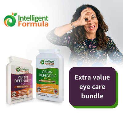 VISION DEFENDER vegane Makula Augen Vitamine AREDS2 Formel AMD + Meso-Zeaxanthin