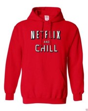 Netflix and Chill Funny Cute Hipster watching Pullover Hoodie