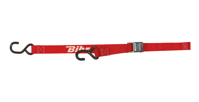 Sangles Bihr rouge à boucles par paire pour moto