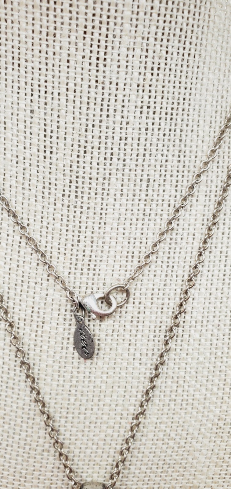 American Eagle Silvertone 1.75" multiple hearts w… - image 4