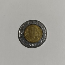 Moneta da 500 lire anno 1994 Luca Pacioli