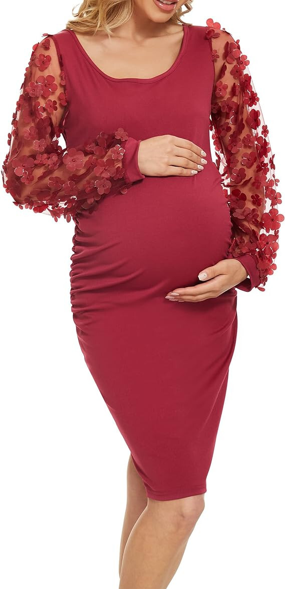 NWT SIZE XL RUCHED BURGUNDY MATERNITY DRESS BISHOP SLEEVE PHOTOSHOOT | eBay NWT SIZE XL RUCHED BURGUNDY MATERNITY DRESS BISHOP SLEEVE PHOTOSHOOT | eBay
