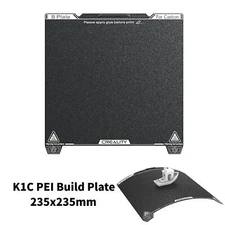 Creality K1C Build Plate Textured PEI Flexible Spring Steel 235x235mm for K1C