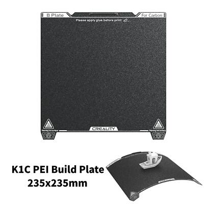 #ad #ad Creality K1C Build Plate 235x235mm Textured PEI Flexible Spring Steel for K1C $15.99