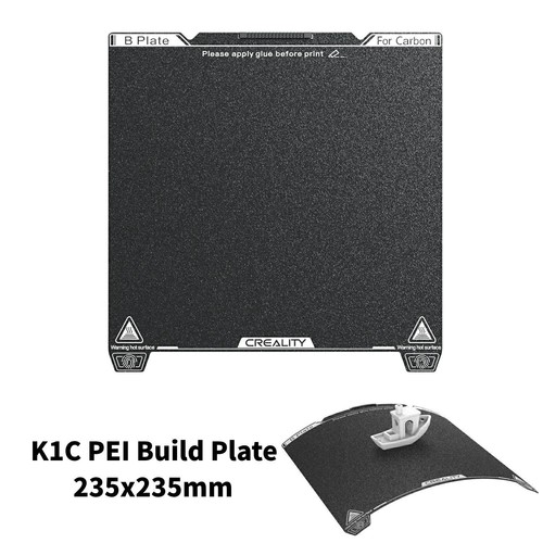 Creality K1C Build Plate 235x235mm Textured PEI Flexible Spring Steel for K1C