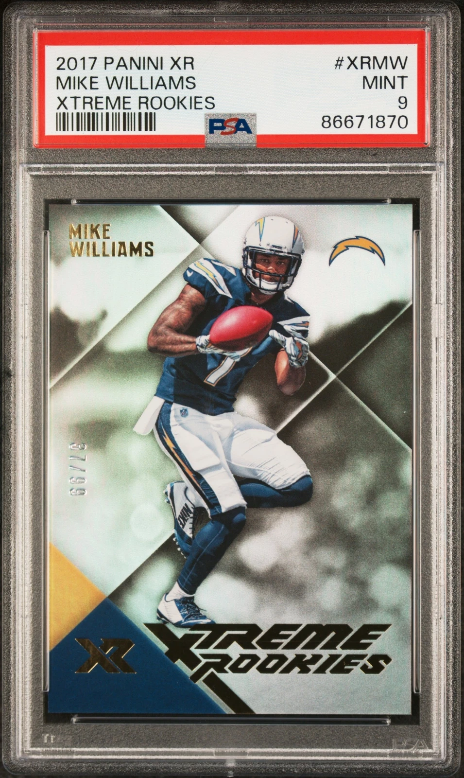 Mike Williams Panini XR Xtreme Rookies #XRMW Base