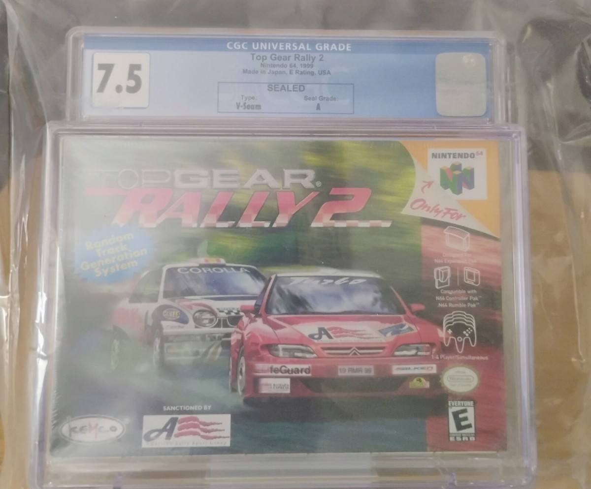 Top Gear Rally 2 Nintendo 64 N64 New Factory Sealed CGC Graded 7.5