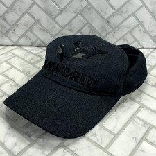 Seaworld Parks And Entertainment Shamu Orca Whale Baseball Cap Hat Gray