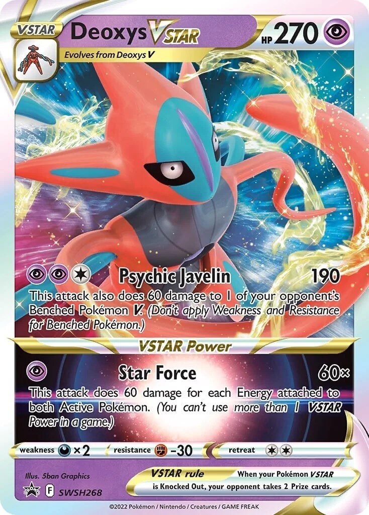 Deoxys VSTAR SWSH268 SWSH: Sword & Shield Promo Cards for sale | eBay