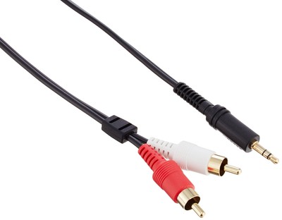 Elecom audio cable pin plug ~ 2stereo mini plug 1.0m AVSWR1