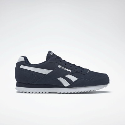 Reebok Men's Classics Royal Glide Navy/White Trainers | eBay