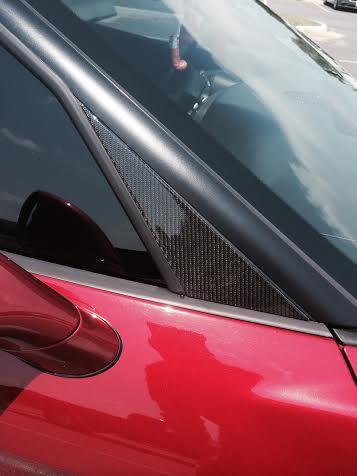 REAL CARBON FIBER PILLAR POSTS PANELS FITS CHEVROLET CORVETTE C5 C-5 2001-2004 - Bild 3 von 9