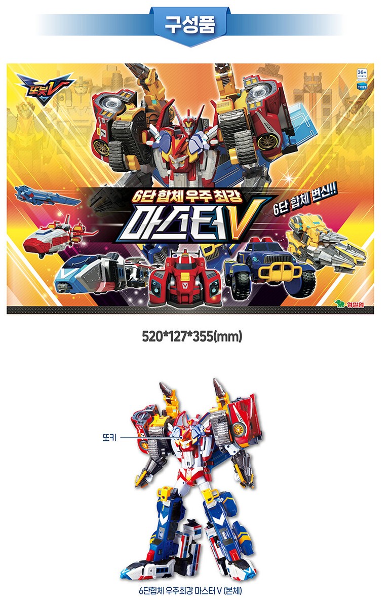 TOBOT V(トボットV ) MASTER V マスターV ソニックステルス TOBOT MASTER V SUPER DRILLER POWER TRAIN SONIC STEALTH 6