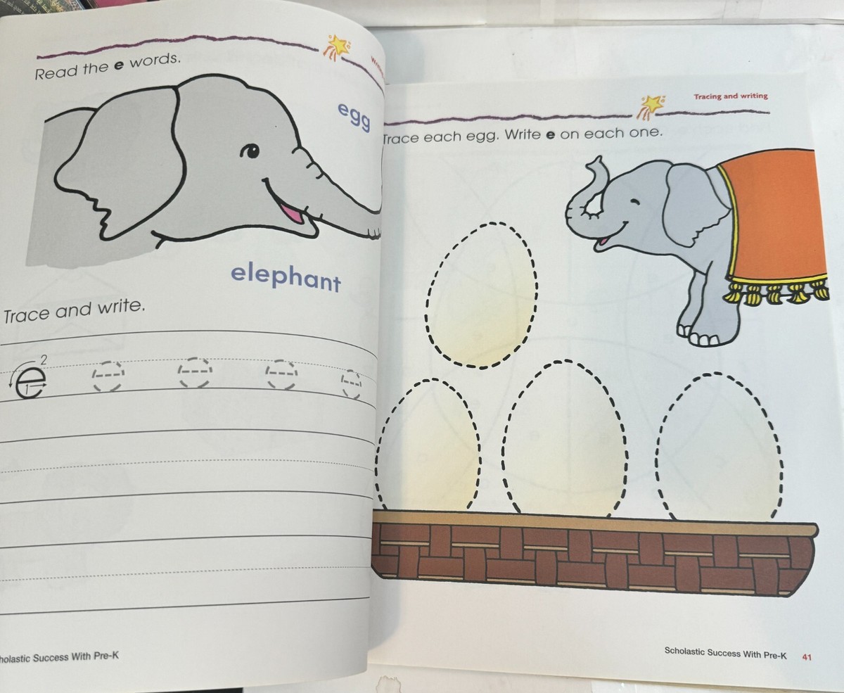 Scholastic Success with Pre-K Workbook 2016 VG | eBay