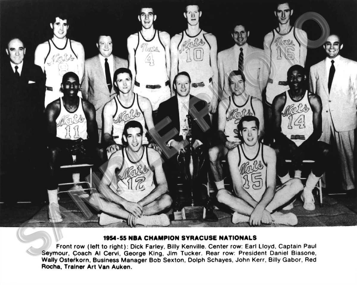 1954-55 SYRACUSE NATIONALS NBA CHAMPIONS 8X10 TEAM PHOTO | eBay