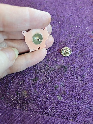 ^Pig in a Pen Farm Barn Tie Tack Lapel Pin - Fun Perfect Gift & Very Unique! - Picture 4 of 4