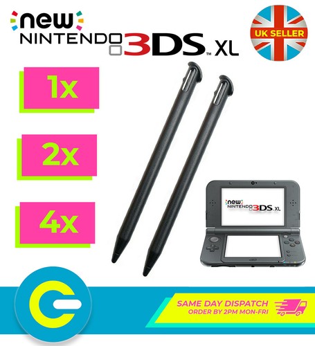 Black Plastic Stylus Pens for Nintendo NEW 3DS XL - Picture 2 of 5