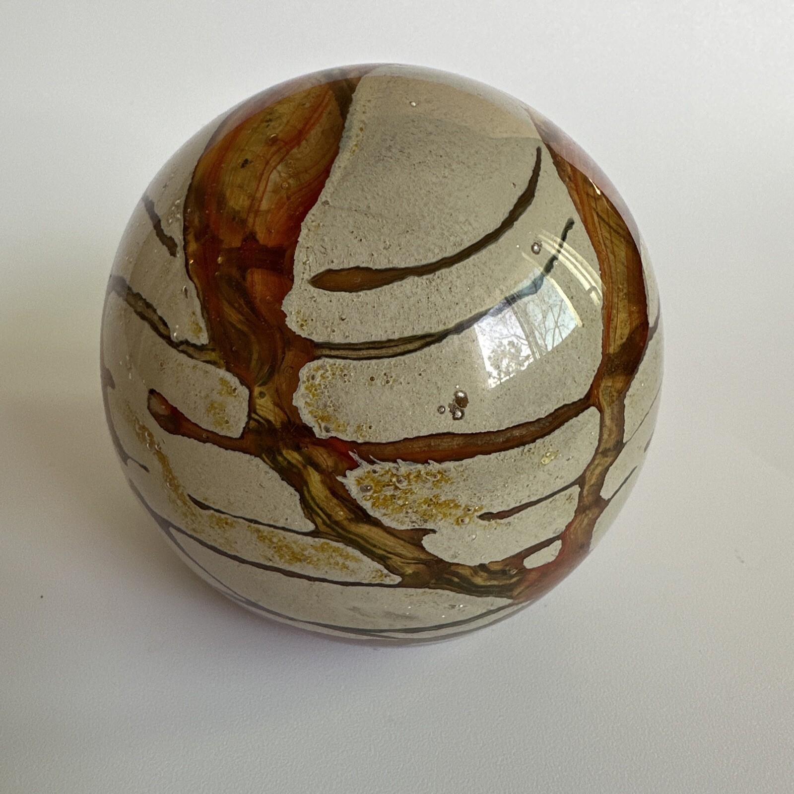 Vintage Malta Craft Handmade Crystal Art Glass Paperweight eBay