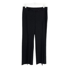 Classiques Entier Black Wool Blend Wide Leg Dress Pants Workwear Trousers 6