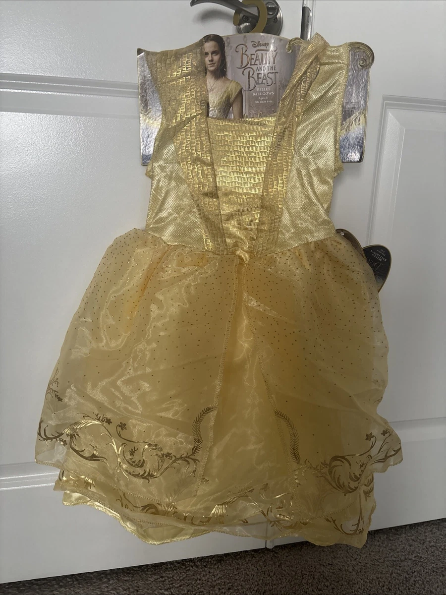 green emerald velvet dress Disney Princess Deluxe Belle Beauty and the Beast Gold Rose Tutu Dress