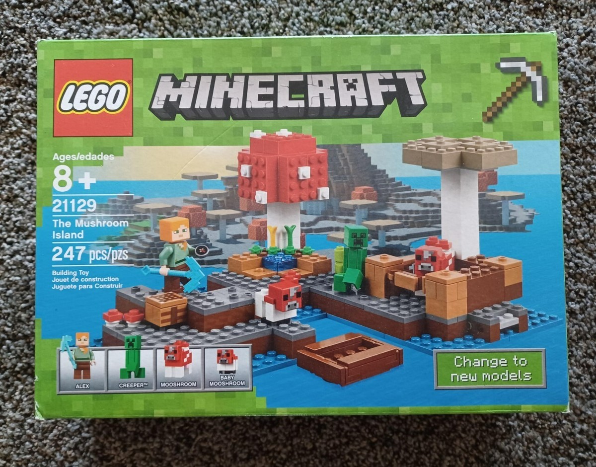 LEGO 21129~MINECRAFT: THE MUSHROOM ISLAND~Alex/Creeper/Mushroom