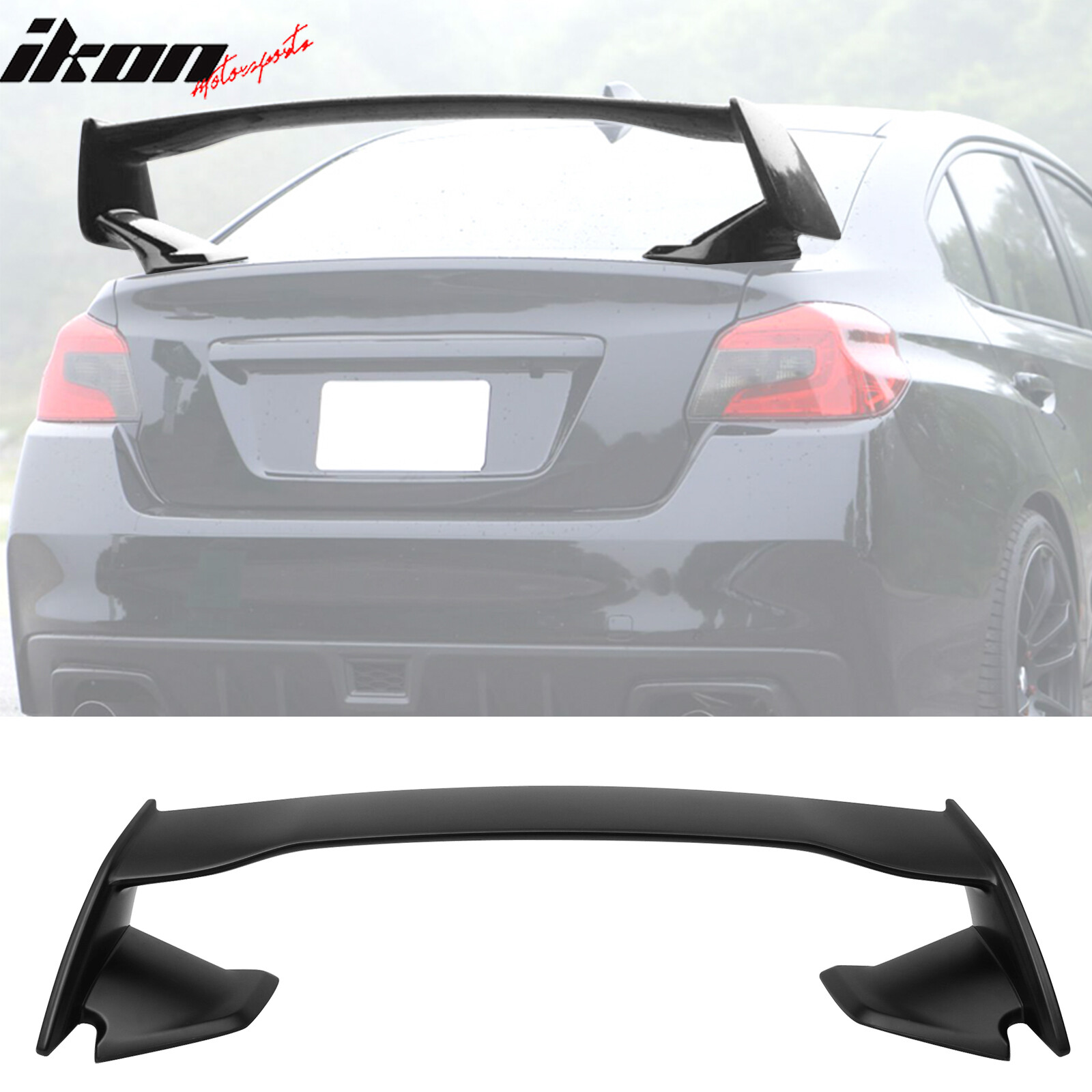 STI Style Rear Trunk Spoiler Wing For 2012-2016 Subaru Impreza Sedan (Unpainted ABS)