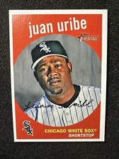 JUAN URIBE #424 2008 Topps Heritage QTY Chicago White Sox  