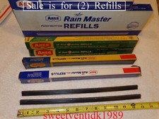 2 ..nos Anco 13 Wiper Refills .. 13 Anco Push Button .. Red-dot..refills
