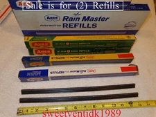 (2) ..‘NOS’ ANCO 13” Wiper refills ..13” Anco ‘Push Button’.. Red-Dot..refills
